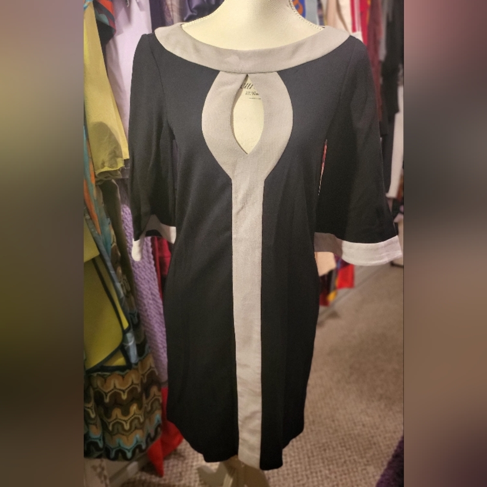 Trina Turk Black and Gray Dress size 6
